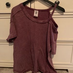Free People Open Shoulder T-shirt
